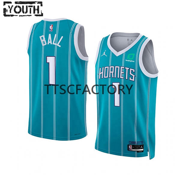 Charlotte Hornets Trikot LaMelo Ball 1 Nike 2022-23 Jordan Edition Teal Swingman - Kinder Charlotte Hornets Trikot LaMelo Ball 1 Nike 2022-23 Jordan Edition Teal Swingman - Kinder